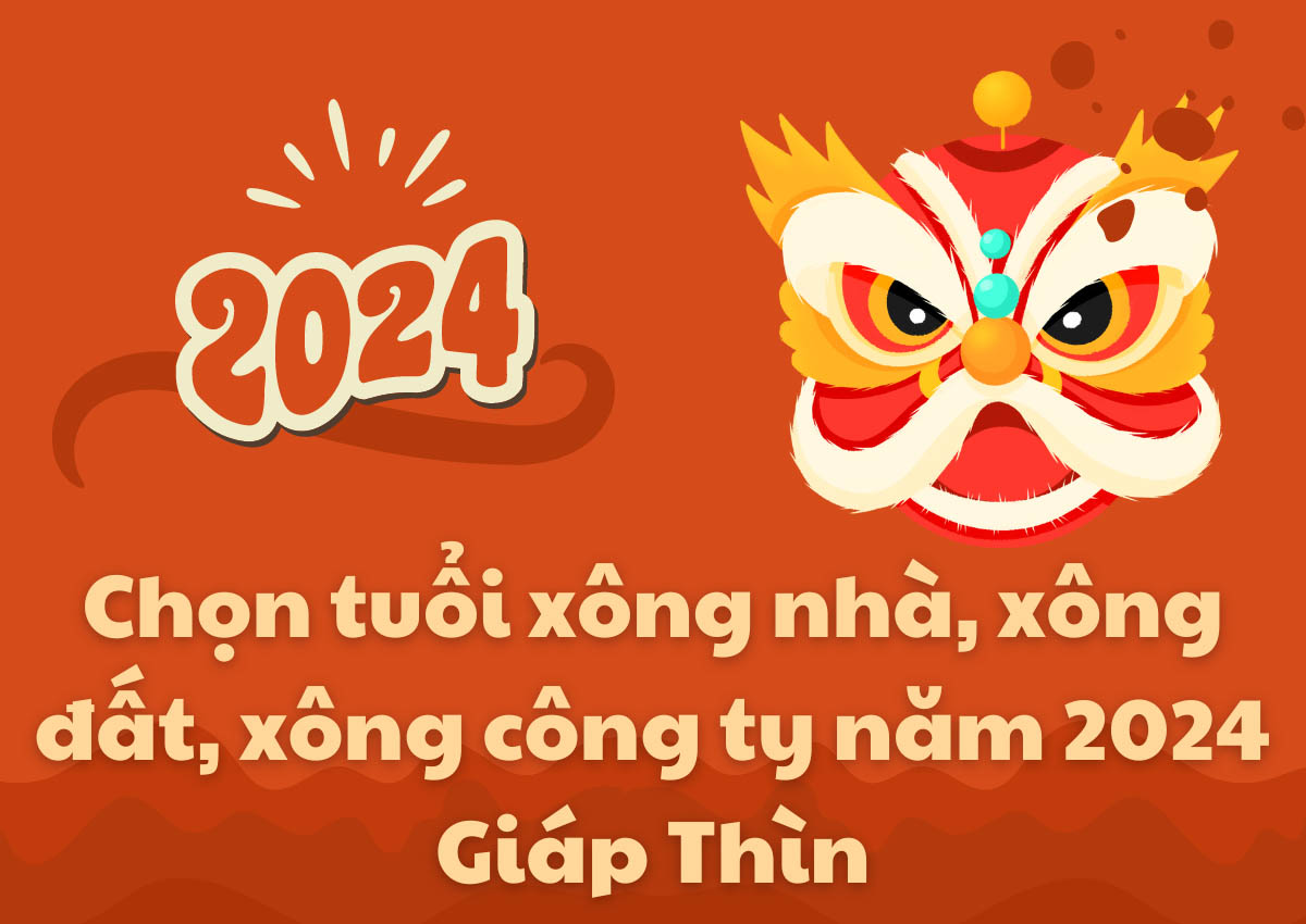 Chọn tuổi xông nhà, xông đất, xông công ty năm 2024 Giáp Thìn